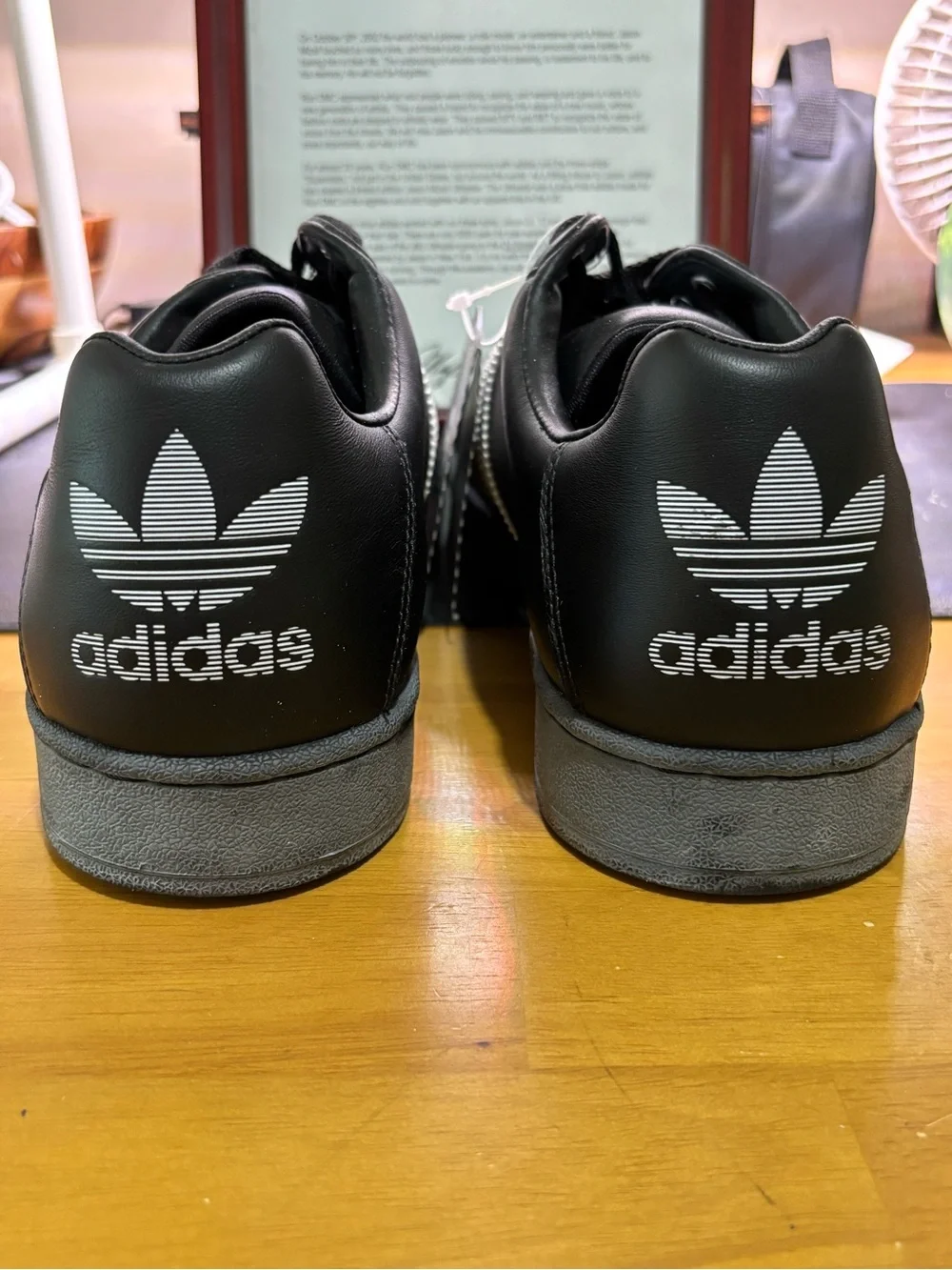 ADIDAS JMJ ULTRASTAR TRIBUTE SNEAKERS WITH PAPER WORK IN THE FRAME TO MATCH MENS
